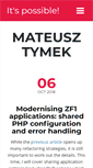 Mobile Screenshot of mateusztymek.pl