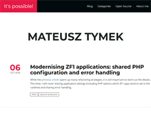 Tablet Screenshot of mateusztymek.pl